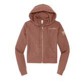 Ask Me Full Zip Hoodie Crop