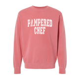 Distressed PC Indpt Crew Sweatshirt