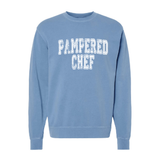 Distressed PC Indpt Crew Sweatshirt