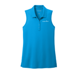 Sleeveless Polo Ladies Micro Mesh