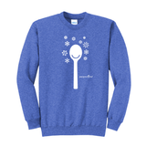 Happy Spoon/Snow Flakes Unisex Crewneck Sweatshirt