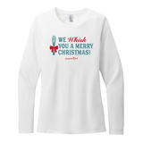 We Whisk You a Merry Christmas Ladies Cut Long Sleeve Tee