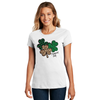 Pattern Clover Pampered Chef Short Sleeved Ladies Tee