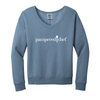 Beach Wash® Garment-Dyed V-Neck Sweatshirt - Ladies