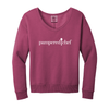 Beach Wash® Garment-Dyed V-Neck Sweatshirt - Ladies