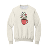 Coffee and Flowers Crew Neck Sweatshirt - Unisex