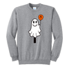 Happy Spoon Ghost w Balloon Unisex Crewneck Sweatshirt