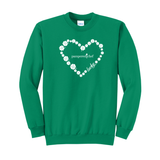 Heart of Clover Unisex Crewneck Sweatshirt