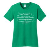 Peppermint Pie ladies crewneck tee