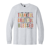 Unisex Long Sleeve Grateful Blessed tee
