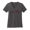 V Neck Logo Core Cotton Tee Ladies