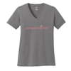 V Neck Logo Core Cotton Tee Ladies