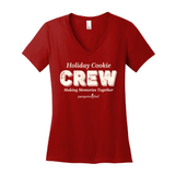 Vneck Cookie Crew  ladies tee