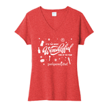 Vneck Wonderful Time of Year ladies