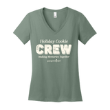 Vneck Cookie Crew  ladies tee
