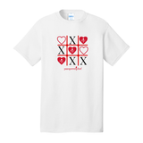 XOXO Tic Tac Toe Unisex Crewneck Short Sleeve Tee