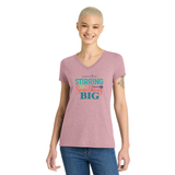 Stiring Up Something Big ladies V neck tee