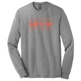 Pampered Chef Repeating Coral Logo Long Sleeve Unisex Tee