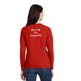 Sketched Heart & Why I Love Pampered Chef Long Sleeve Unisex tee